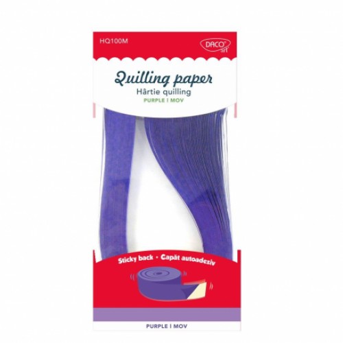 HARTIE QUILLING AA MOV 42.5X0.5CM 100/SET DACO HQ100M