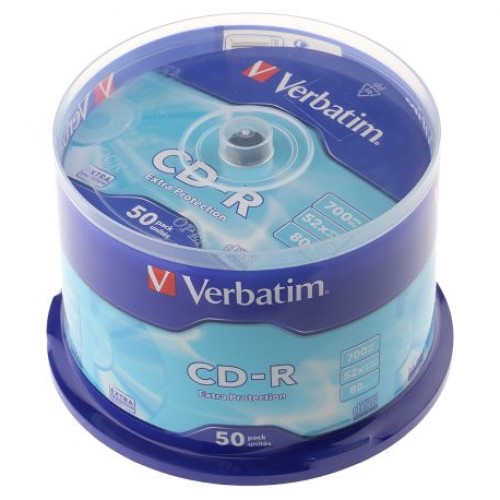 CD VERBATIM 80 MIN 48X 50/PA 100/PA