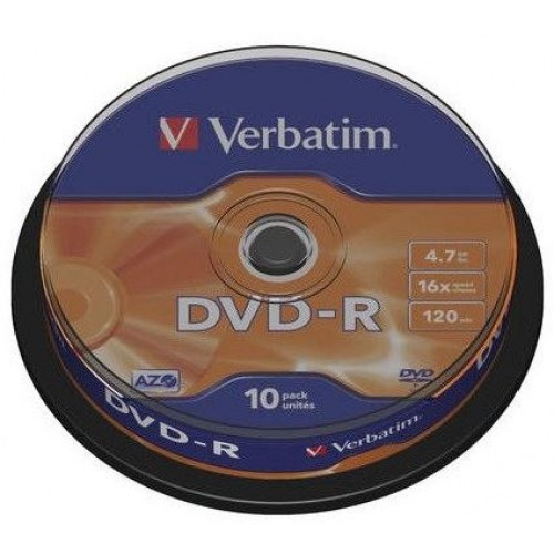 DVD-R 10/SET VERBATIM 4.7GB 16X 43523