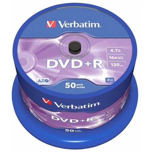 DVD+R 50/SET VERBATIM 4.7GB 16X 43550