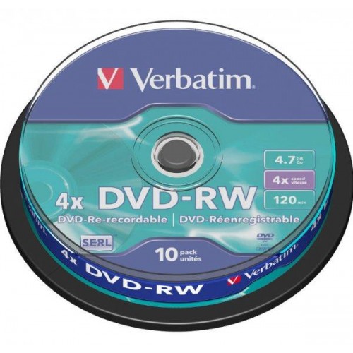 DVD-RW 10/SET VERBATIM 4.7GB 4X 43552